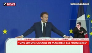 Emmanuel Macron : «Protéger nos frontières est une condition indispensable pour assurer la sécurité des européens»