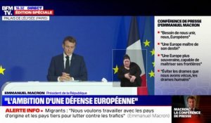 Emmanuel Macron: "Il nous faut définir ensemble ce que sera l'Europe de 2030"