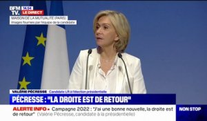 Valérie Pécresse: "J'ai une bonne nouvelle, la droite est de retour"