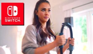 Jessica Alba joue à la Nintendo Switch OLED