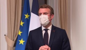Mont-Valérien: "Souiller ce lieu est indigne et aucun combat ne le justifie", condamne Emmanuel Macron