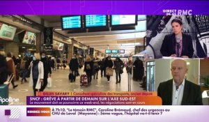 On peut tout dire sur RMC : Grève de la SNCF à partir de demain sur l'axe Sud-Est - 16/12