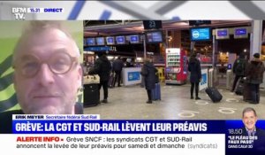 Erik Meyer, secrétaire fédéral Sud Rail: "Nous n'estimons pas avoir eu gain de cause et nous reviendrons très rapidement vers la SNCF pour rouvrir des négociations salariales"