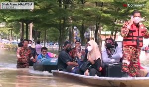 La Malaisie sous les eaux après de graves inondations