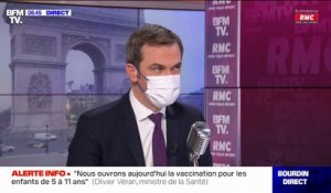 Covid-19: Olivier Véran indique que 145 enfants sont aujourd'hui hospitalisés, dont 27 en réanimation