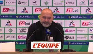 Dupraz : «On n'a pas joué la première mi-temps» - Foot - L1 - St-Etienne