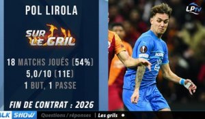 OM :  Pol Lirola sur le gril