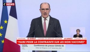 Jean Castex : «Le pass sanitaire va être transformé le 15 janvier prochain en pass vaccinal»