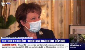 Nouvelles restrictions: Roselyne Bachelot "comprend la déception" des artistes