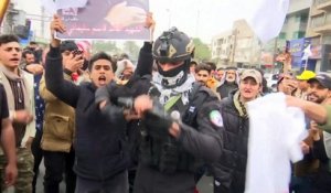 Manifestation anti-américaine à Bagdad : rassemblement pour la mort de Soleimani