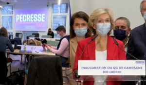 Valérie Pécresse inaugure son QG de campagne avec ses « Mousquetaires»