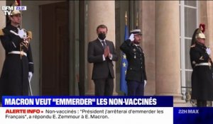 "Emmerder" les non-vaccinés: vives réactions après les propos chocs d'Emmanuel Macron