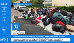 Grève des éboueurs : le maire de Toulouse menace de passer au privé