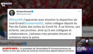 Richard Ferrand annonce la mort de José Évrard, député Debout La France du Pas-de-Calais, des suites du Covid-19
