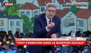 Meeting immersif et sensoriel de Jean-Luc Mélenchon : «Il est temps de pratiquer la règle verte», déclare le candidat