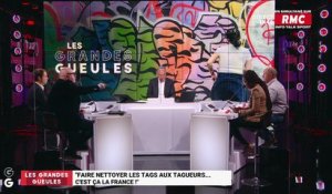 "Faire nettoyer les tags aux tagueurs... c'est ça la France" - 17/01
