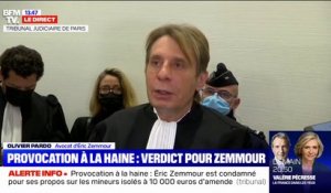 Éric Zemmour condamné pour provocation à la haine raciale: son avocat regrette une "dénaturation" de ses propos