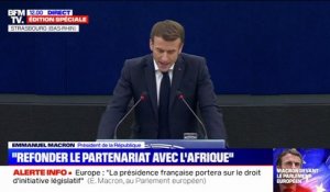 Discours devant le Parlement européen: Emmanuel Macron veut "refonder le partenariat avec l'Afrique"