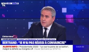 Xavier Bertrand sur la présidentielle: "Aujourd'hui, je pense sincèrement que Valérie Pécresse peut l'emporter"