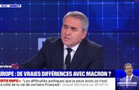 Xavier Bertrand: Emmanuel Macron "n'a pas la tête qu'à l'Europe"