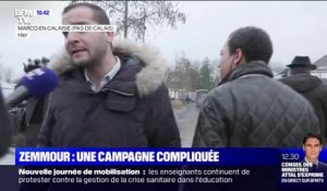 Déplacement perturbé d'Éric Zemmour à Calais: l'entourage du candidat accuse les journalistes d'avoir "prévenu les antifas"
