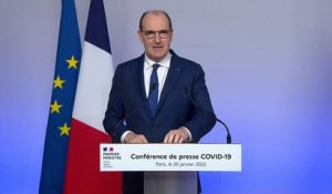 Conférence de presse du Premier ministre Jean Castex sur les meures contre la Covid-19