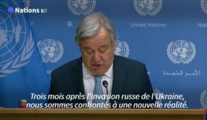 La guerre en Ukraine pourrait déclencher une vague sans précédent de faim et de misère (Antonio Guterres)