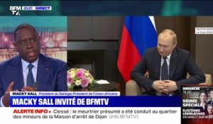 Macky Sall, président du Sénégal, a demandé à Vladimir Poutine de "faciliter l'exportation du blé ukrainien à partir du port d'Odessa"