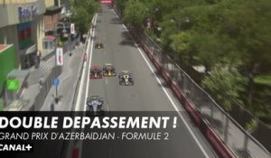 Le double dépassement de Théo Pourchaire en course sprint - Grand Prix d'Azerbaïdjan - F2
