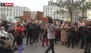 Manifestation contre un centre d’accueil SDF dans le 20e arrondissement