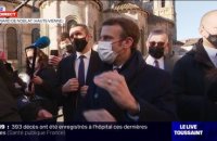 Emmanuel Macron: "On n'est pas encore au pic de la contamination"