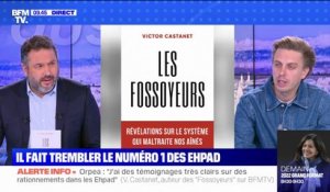 Maltraitance dans les Ehpad: Victor Castanet, l'auteur du livre coups de poing "Les Fossoyeurs", est l'invité de BFMTV