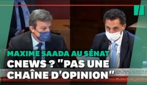 "Cnews n'est pas une chaîne d'opinion", assure le président de Canal+ Maxime Saada au Sénat