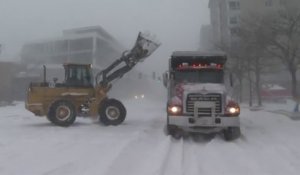 Tempête de neige exceptionnelle dans le nord-est des États-Unis