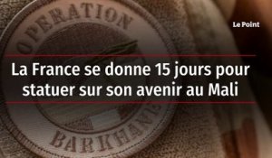 La France se donne 15 jours pour statuer sur son avenir au Mali