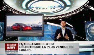 Tesla Model 3 est la voiture électrique la plus vendue en Europe