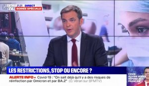 Olivier Véran envisage la fin du masque à l'intérieur "au printemps, si l'épidémie suit son cours"