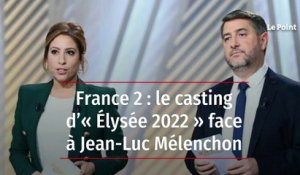 France 2 : le casting d’« Élysée 2022 » face à Jean-Luc Mélenchon