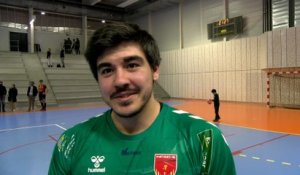 Interview maritima: Alexis Cazac après la victoire de Martigues Handball contre Saint-Flour