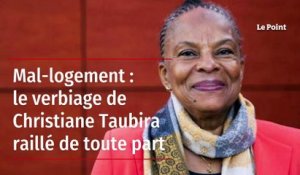 Mal-logement : le verbiage de Christiane Taubira raillé de toute part