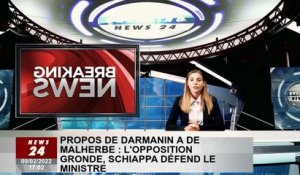 Darmanin à De Malherbe : L'opposition fulmine, Schiappa défend le ministre