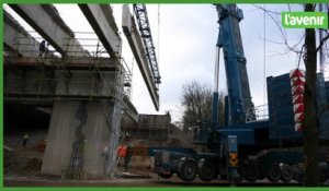 L'impressionnant chantier du viaduc d'Huccorgne