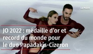 JO 2022 : médaille d'or et record du monde pour le duo Papadakis Cizeron