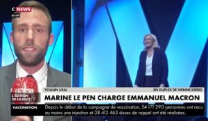 En meeting hier soir, Marine Le Pen s'en prend (sans le nommer) à Eric Zemmour : "Il fait un concours de mépris avec Emmanuel Macron et pense que le pouvoir d'achat ne touche qu'un ghetto d'ouvriers"