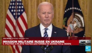 REPLAY - Le président américain, Joe Biden, s'exprime après l'invasion russe en Ukraine