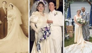 Cette robe de mariée datant de 1939 a été portée par trois générations de femmes issues de la même famille