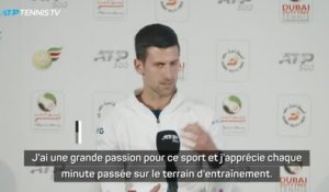 Dubaï - Djokovic : "Je suis aussi bien préparé que possible"