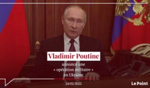 Vladimir Poutine annonce une « opération militaire » en Ukraine