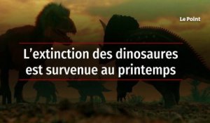 L’extinction des dinosaures est survenue au printemps