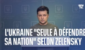 "Qui est prêt à se battre avec nous ? Je ne vois personne"  Volodymyr Zelensky regrette que l'Ukraine soit "seule à défendre sa nation"